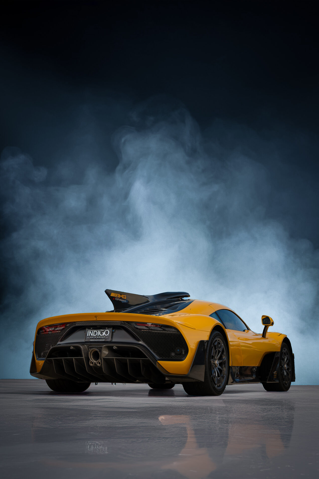 AMG One smoke side profile