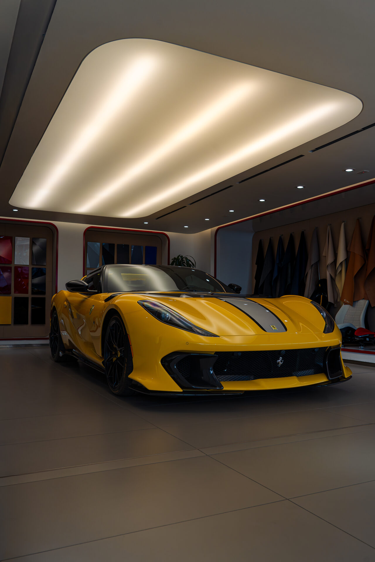 Yellow AMG One studio side